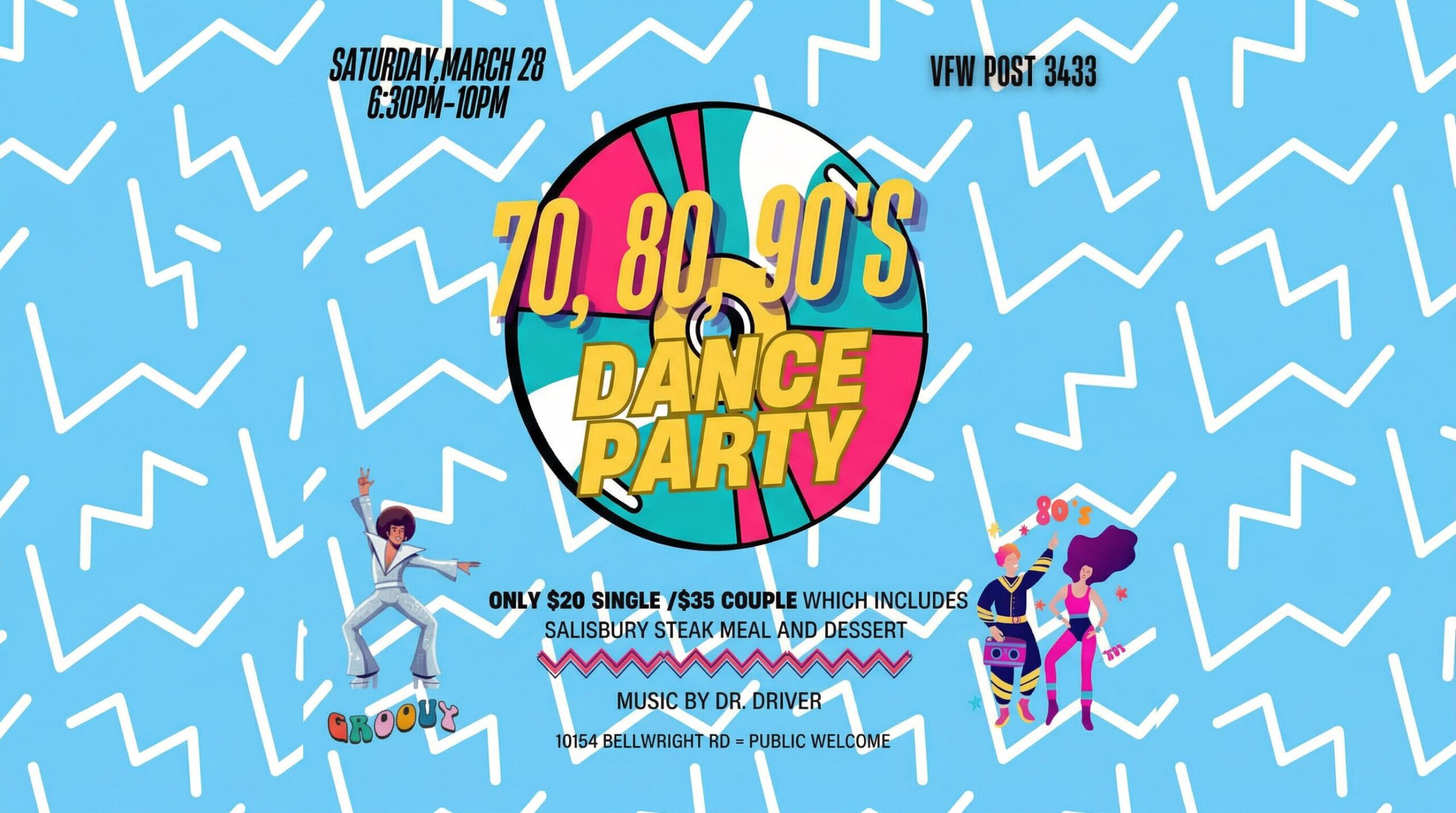 70, 80, 90's Dance Party