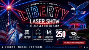 Liberty Laser Show at Ashley River Park