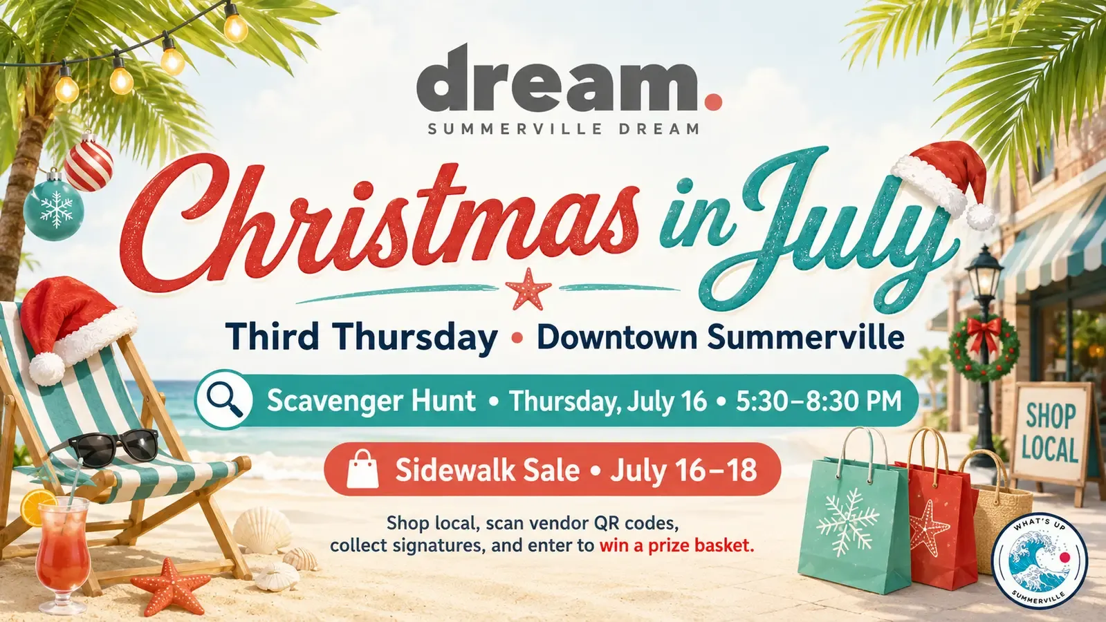 Christmas in July: Third Thursday Scavenger Hunt & Sidewalk Sale