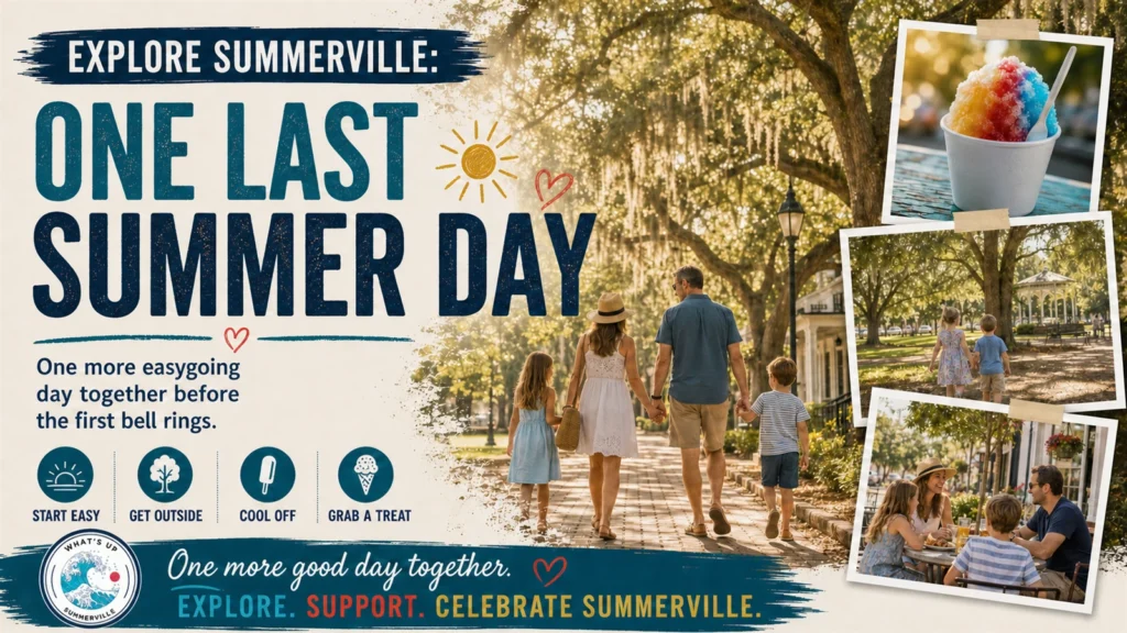 Explore Summerville One Last Summer Day Before School Starts