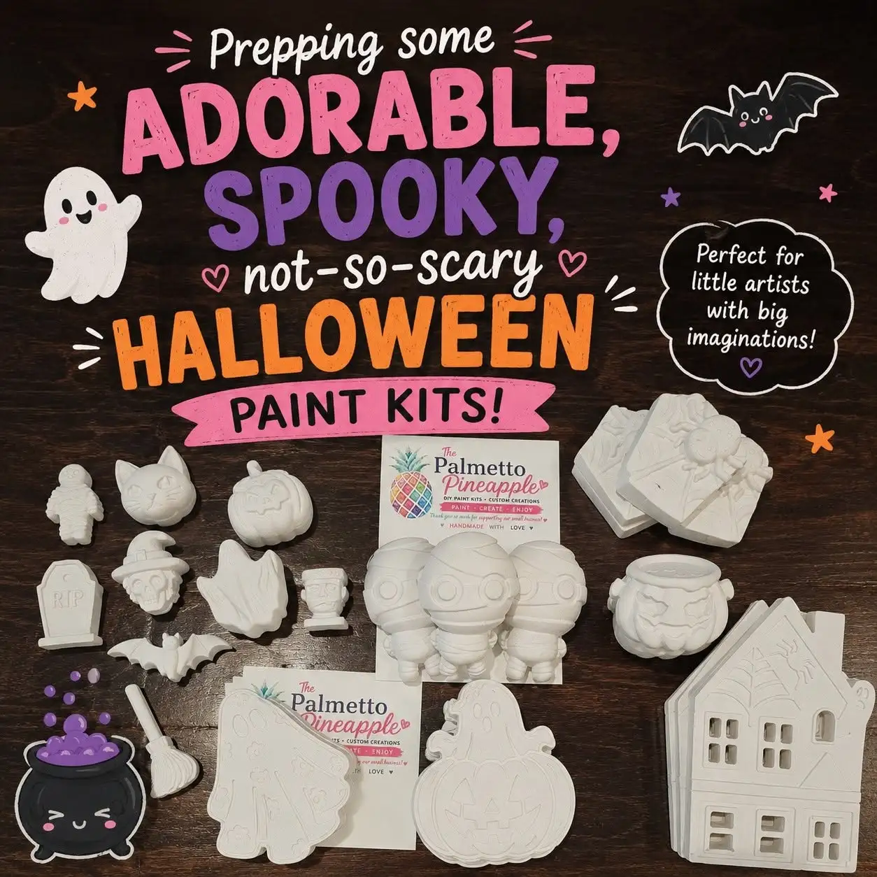 Halloween paint kits from The Palmetto Pineapple LLC