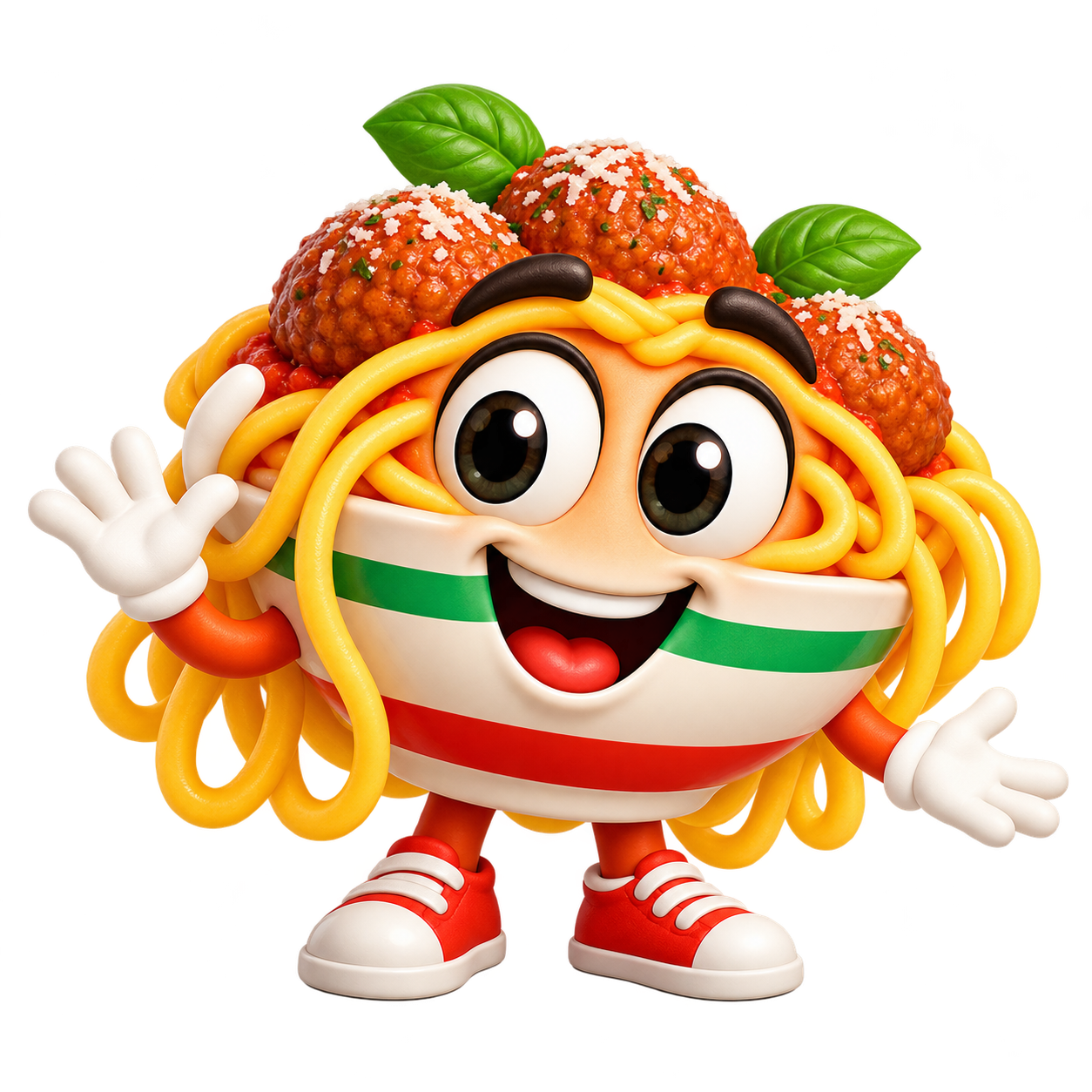 Al Dente, the friendly Summerville Italian Feast pasta mascot