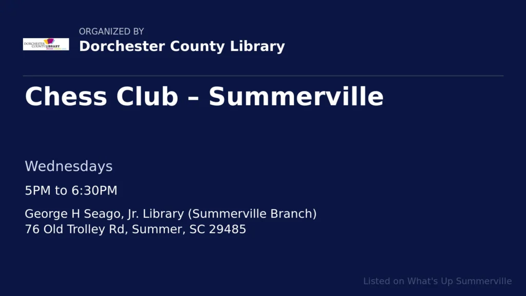 Chess Club – Summerville